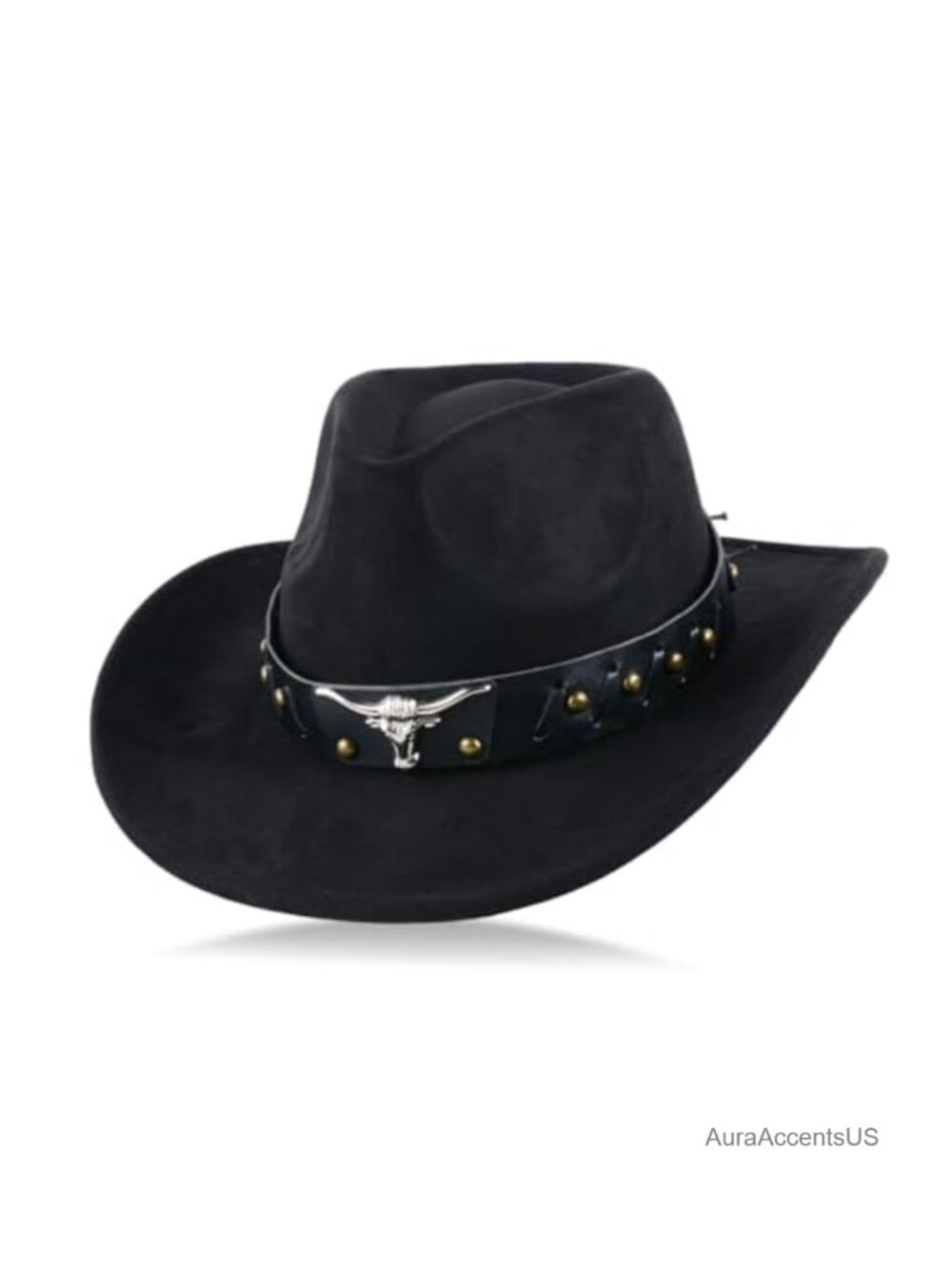 Suede Panama Cowboy Hat Wide Brim Adjustable Lightweight